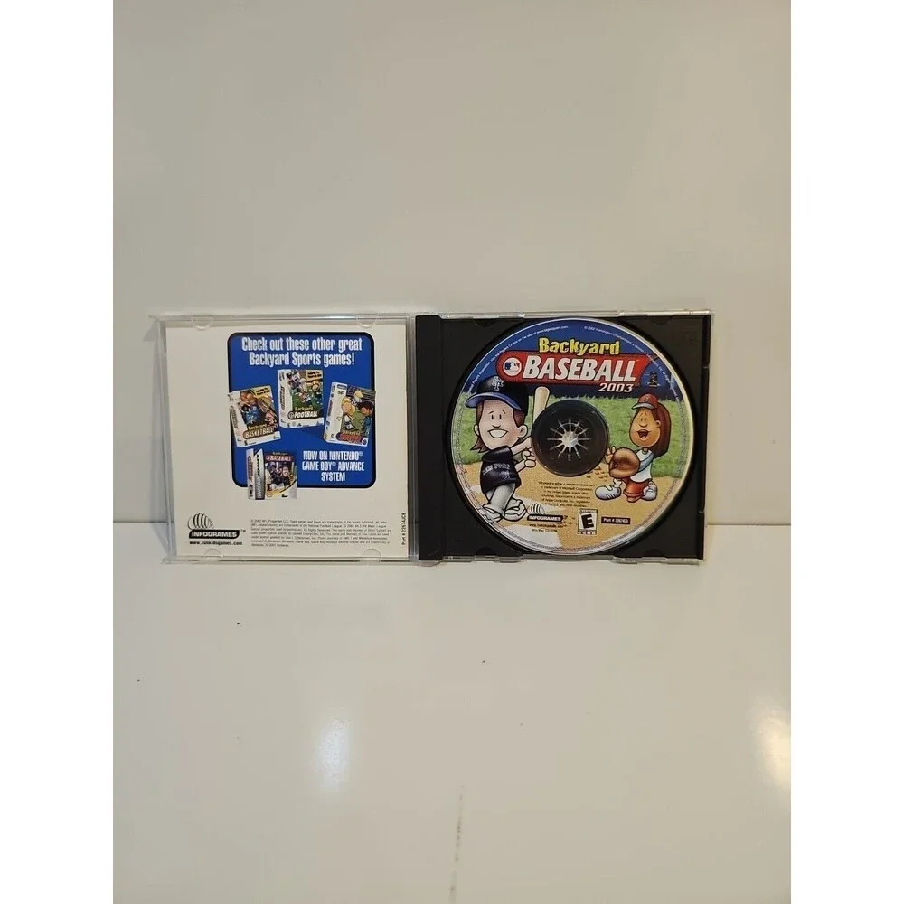 Backyard Baseball (PC CD-ROM, 2003) Win/Mac Mike Piazza Cover Working